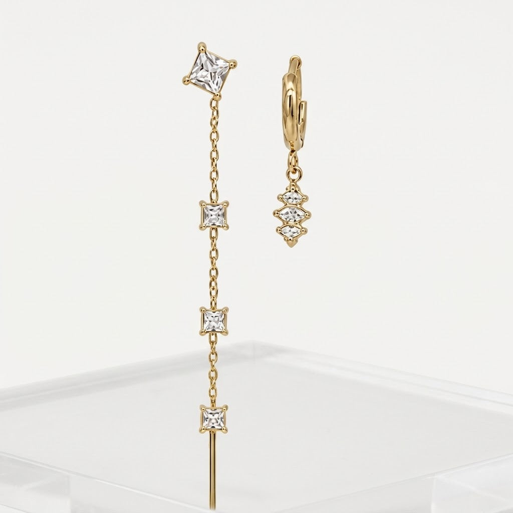 Orecchini Long Chain Sparkle