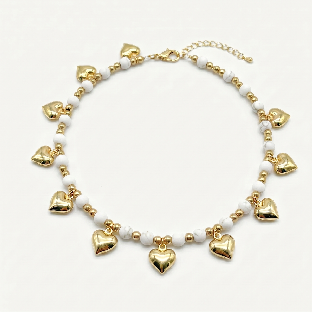 Cavigliera Cuore white