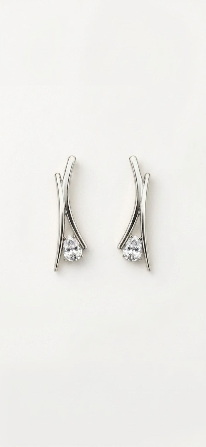 Orecchini Curved Drop