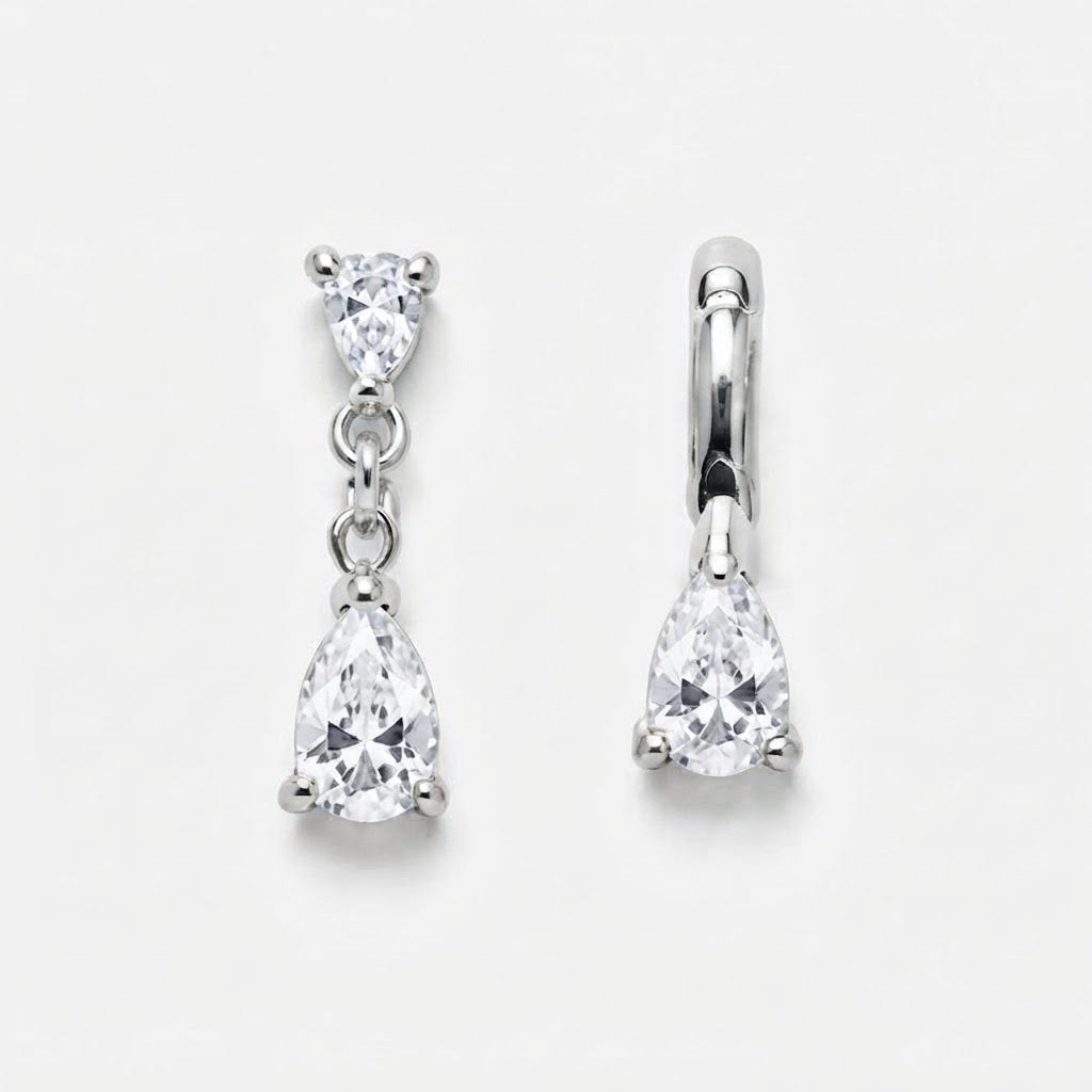 Orecchini Double Tear Sparkle