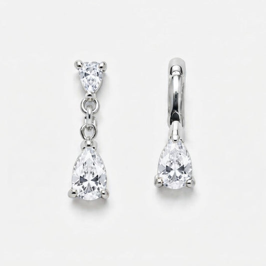Orecchini Double Tear Sparkle