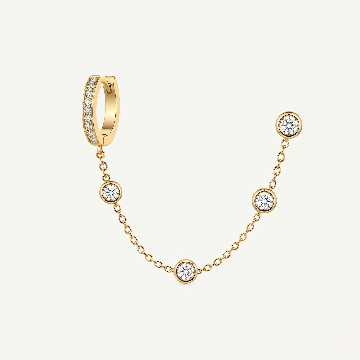 Orecchini Link Gold Shine