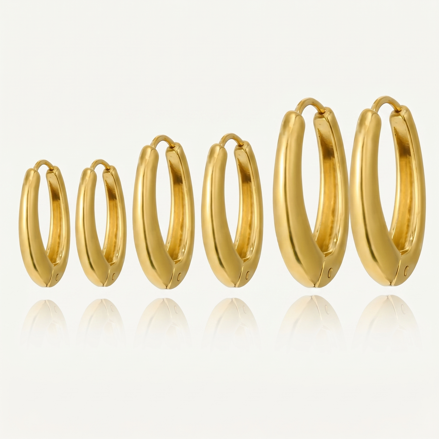 Orecchini Oval Bold Hoops