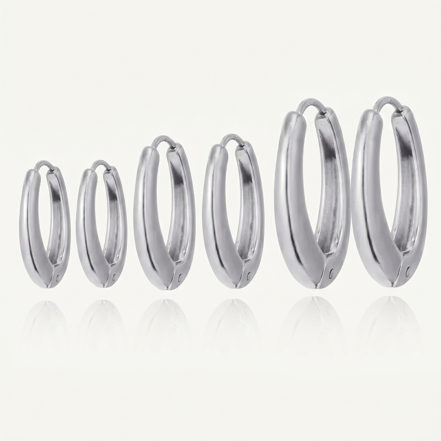 Orecchini Oval Bold Hoops