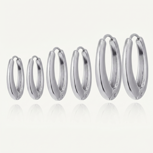 Orecchini Oval Bold Hoops