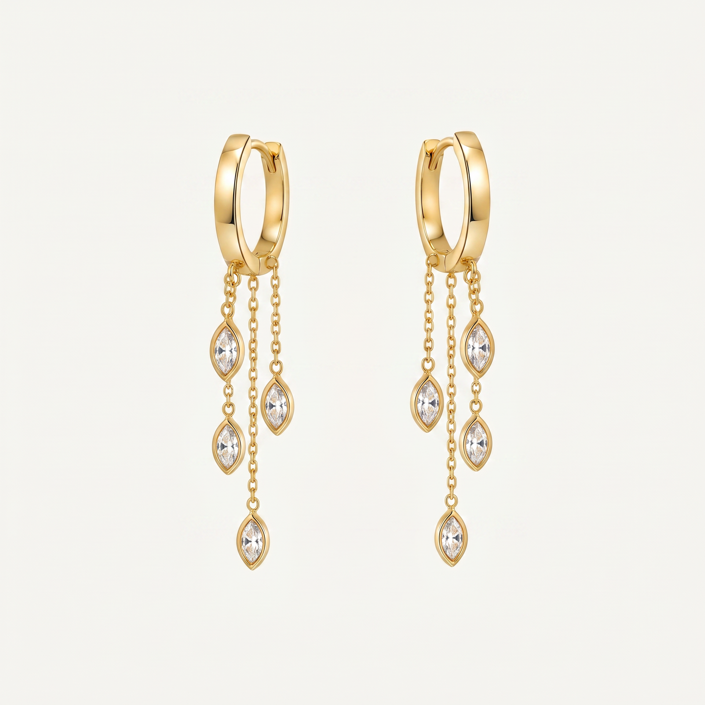 Orecchini Rain Gold Drop