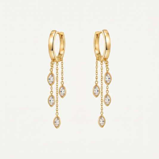 Orecchini Rain Gold Drop